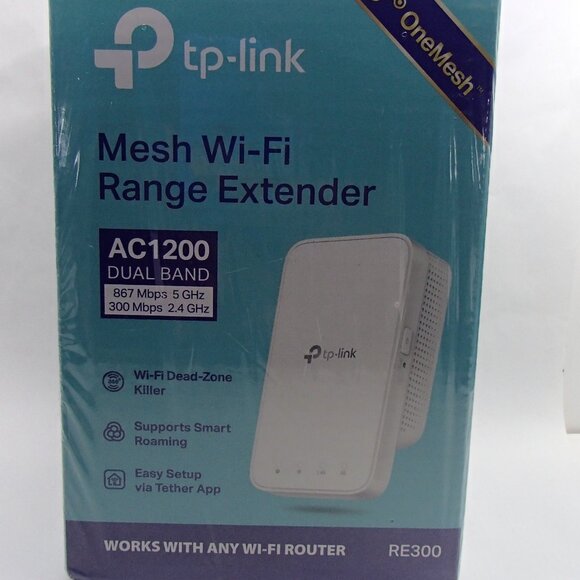 TP-Link AC1200 Wi-Fi Range Extender (RE330) Covers Up to 1500 Sq. Ft - Picture 1 of 9